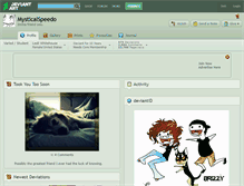 Tablet Screenshot of mysticalspeedo.deviantart.com