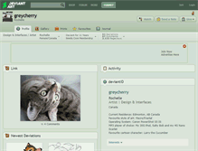 Tablet Screenshot of greycherry.deviantart.com