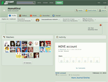 Tablet Screenshot of momokiiroi.deviantart.com