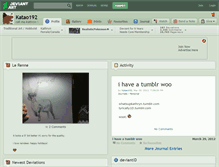 Tablet Screenshot of katao192.deviantart.com