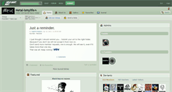 Desktop Screenshot of metal-ismylife.deviantart.com