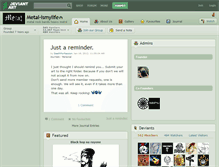 Tablet Screenshot of metal-ismylife.deviantart.com