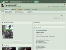 Tablet Screenshot of frankitowrightrp.deviantart.com
