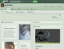 Tablet Screenshot of cookiespazz.deviantart.com