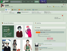 Tablet Screenshot of lyzial.deviantart.com