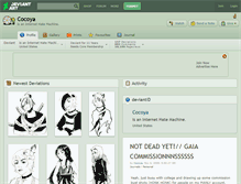 Tablet Screenshot of cocoya.deviantart.com