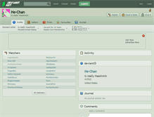 Tablet Screenshot of he-chan.deviantart.com