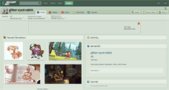 Desktop Screenshot of glitter-eyed-rabbit.deviantart.com