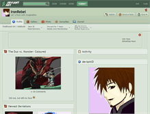Tablet Screenshot of ironrebel.deviantart.com