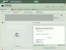 Tablet Screenshot of mckenzie.deviantart.com
