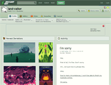 Tablet Screenshot of land-walker.deviantart.com