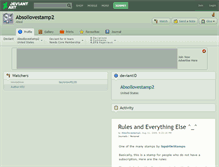 Tablet Screenshot of absollovestamp2.deviantart.com