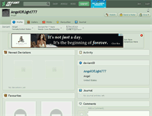 Tablet Screenshot of angeloflight777.deviantart.com