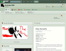 Tablet Screenshot of kiwirules1000.deviantart.com