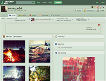 Tablet Screenshot of iron-xqzx-24.deviantart.com