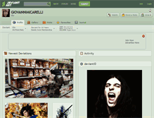 Tablet Screenshot of giovannimicarelli.deviantart.com