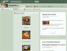 Tablet Screenshot of club-morshu.deviantart.com