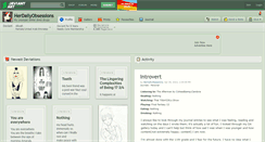 Desktop Screenshot of herdailyobsessions.deviantart.com