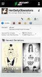 Mobile Screenshot of herdailyobsessions.deviantart.com