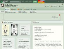 Tablet Screenshot of herdailyobsessions.deviantart.com