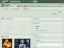 Tablet Screenshot of de-man.deviantart.com