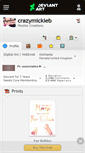 Mobile Screenshot of crazymickieb.deviantart.com