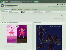 Tablet Screenshot of mysticalblackangel.deviantart.com