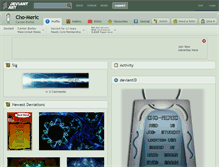 Tablet Screenshot of cho-meric.deviantart.com