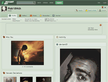 Tablet Screenshot of piotr18wch.deviantart.com