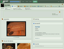 Tablet Screenshot of dersdot.deviantart.com