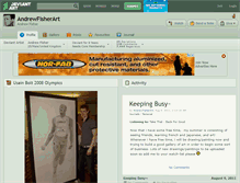 Tablet Screenshot of andrewfisherart.deviantart.com