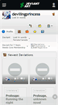 Mobile Screenshot of devilingprincess.deviantart.com