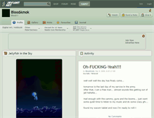 Tablet Screenshot of bloodamok.deviantart.com