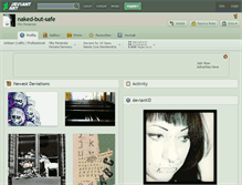 Tablet Screenshot of naked-but-safe.deviantart.com