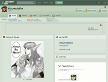 Tablet Screenshot of kitsunedajfox.deviantart.com