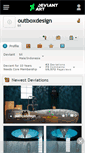 Mobile Screenshot of outboxdesign.deviantart.com