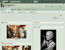 Tablet Screenshot of doc-hammer.deviantart.com