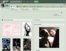 Tablet Screenshot of flyler.deviantart.com