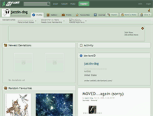 Tablet Screenshot of jazzin-dog.deviantart.com