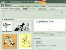 Tablet Screenshot of heroboy.deviantart.com