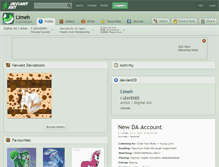 Tablet Screenshot of limeh.deviantart.com