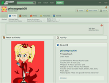 Tablet Screenshot of princesspeach08.deviantart.com