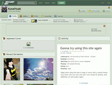 Tablet Screenshot of kunaiyouki.deviantart.com