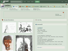 Tablet Screenshot of cardowl.deviantart.com