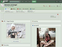 Tablet Screenshot of demonic-archangel.deviantart.com