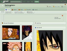 Tablet Screenshot of darkangelamv.deviantart.com