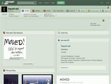 Tablet Screenshot of haunt-ed.deviantart.com