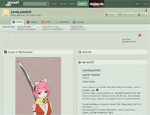 Tablet Screenshot of lovelaurenx.deviantart.com