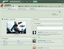 Tablet Screenshot of joiedame.deviantart.com