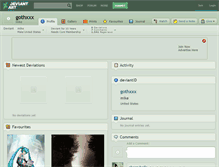 Tablet Screenshot of gothxxx.deviantart.com
